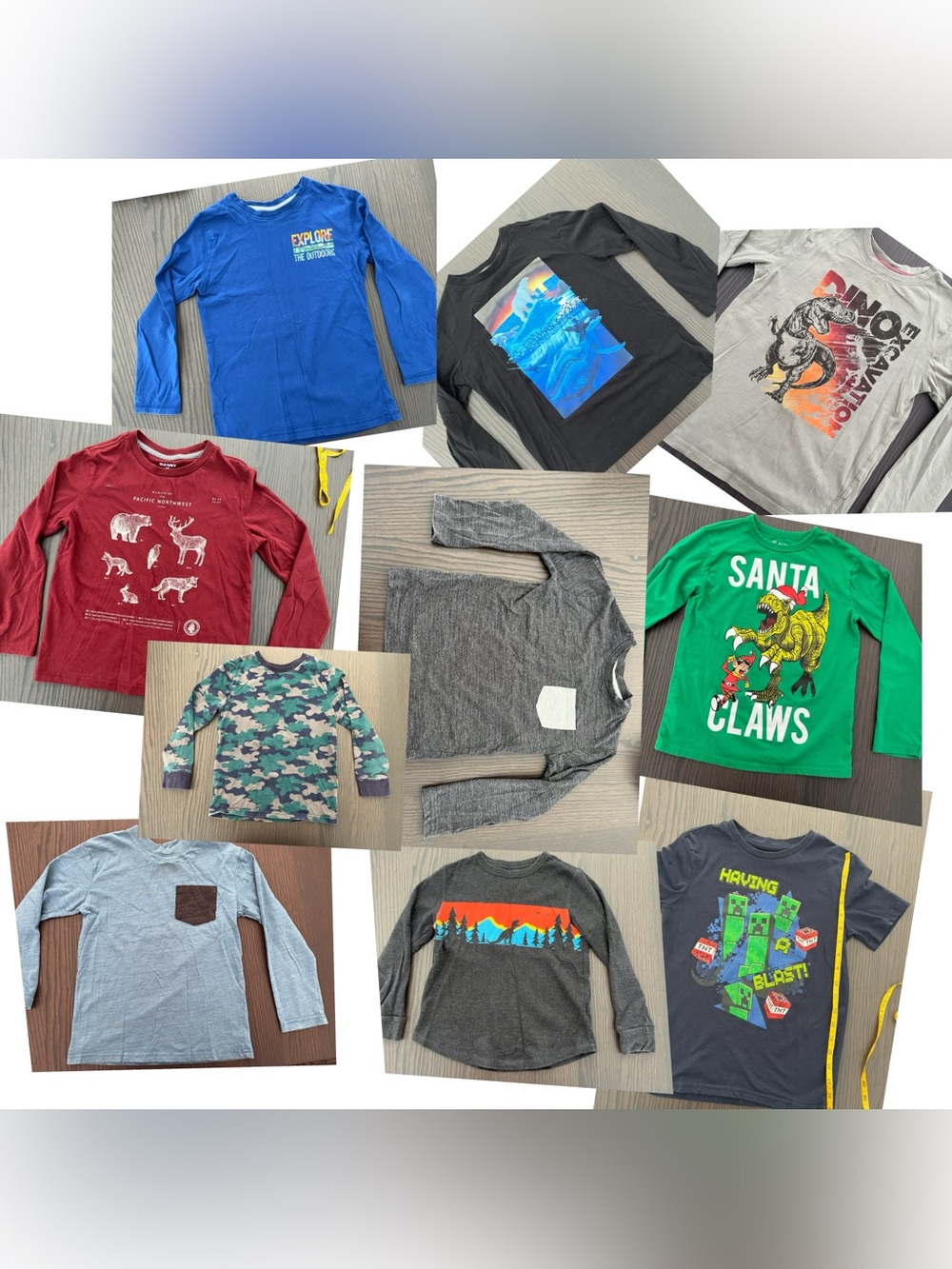 Lot of 10 boys tops sizes 7-8